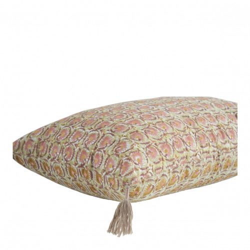 Housse de coussin FLORA coton - Rose - 60 x 40 cm