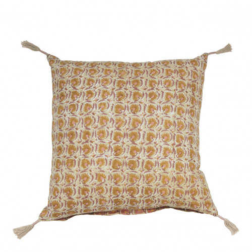 FLORA Cushion cover cotton - Pink - 50 x 50 cm