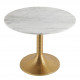 Table basse CHARLOTTE ronde en marbre - ø 60 x 46 cm