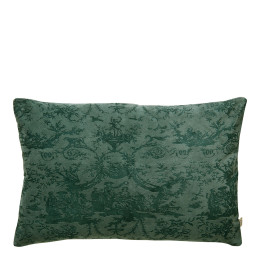Housse de coussin LOUIS en velours de coton - Céladon - 60 x 40 cm