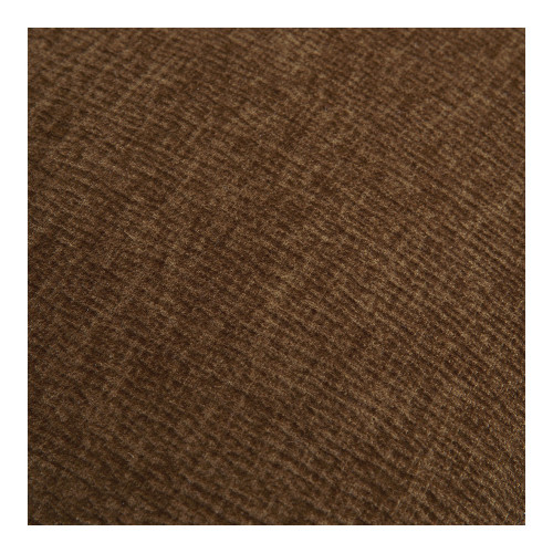 Fauteuil tournant LISETTE en tissu velours marbré - Tabac