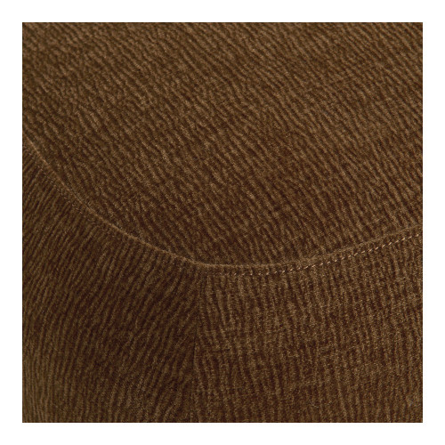 LISETTE Ottoman in marbled velvet fabric - Tobacco