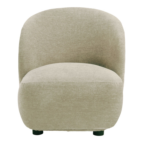 Fauteuil LISETTE en tissu velours marbré - Dune - Petit modèle