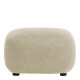 Pouf LISETTE en tissu velours marbré - Dune