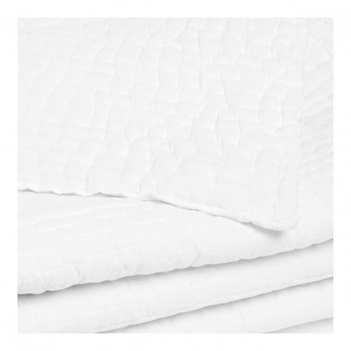 CÉSAR Cotton Bedspread - White - 260 x 240 cm