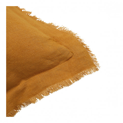 Coussin LÉA lin - Safran