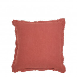 Coussin LÉA lin - Sienne