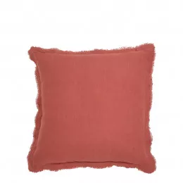 Coussin LÉA lin - Sienne