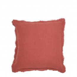 Coussin LÉA lin - Sienne