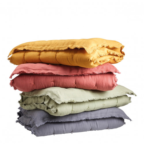 LÉA Linen Futon - 180 x 80 cm - Grey