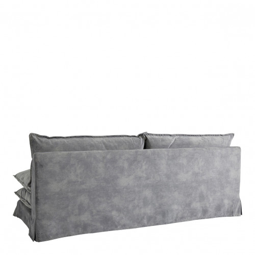Canapé LÉO velours gris clair Canapé LÉO velours gris clair