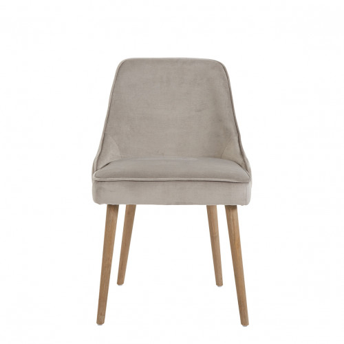 MARCUS Chair in Velvet - Greige