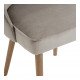 Chaise MARCUS en velours - Grège