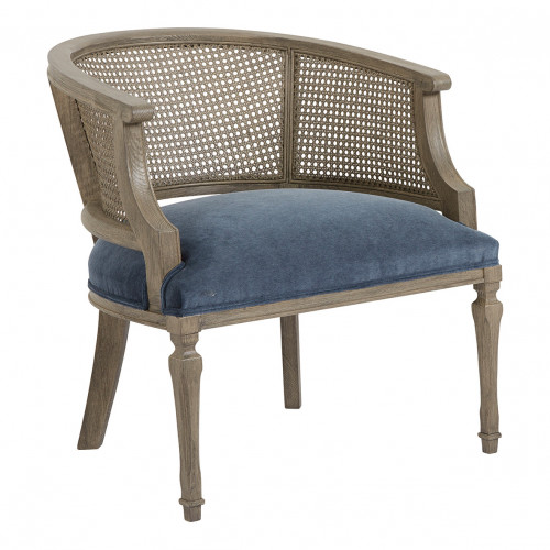 Fauteuil CLARINDA bleu de Prusse